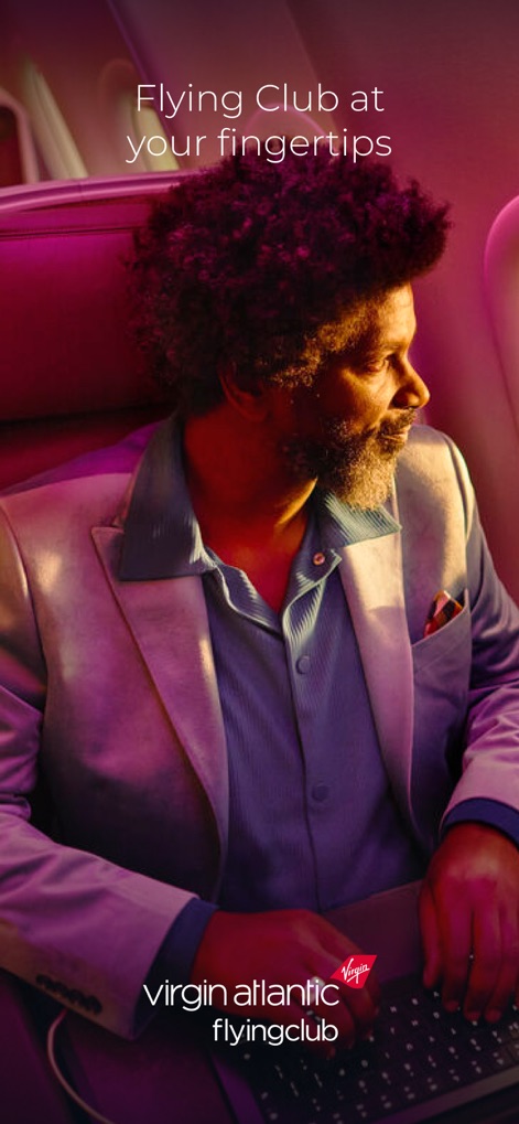 Virgin Atlantic - This section of the app allows Flying Club members to conveniently access their loyalty program details, ensuring they can track points and monitor tier progress while on the go.