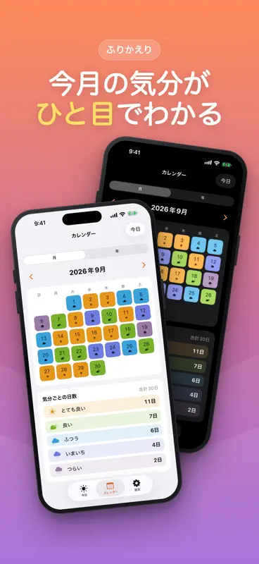 にじ日記 - ひとこと気分日記 screenshot 4 of 5