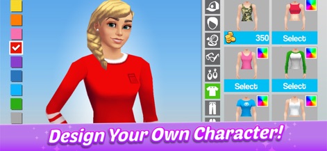 Home Street: Virtual House Sim - Explore the extensive character customization options, allowing users to select unique fashion styles and experiment with diverse color palettes for their virtual identity.