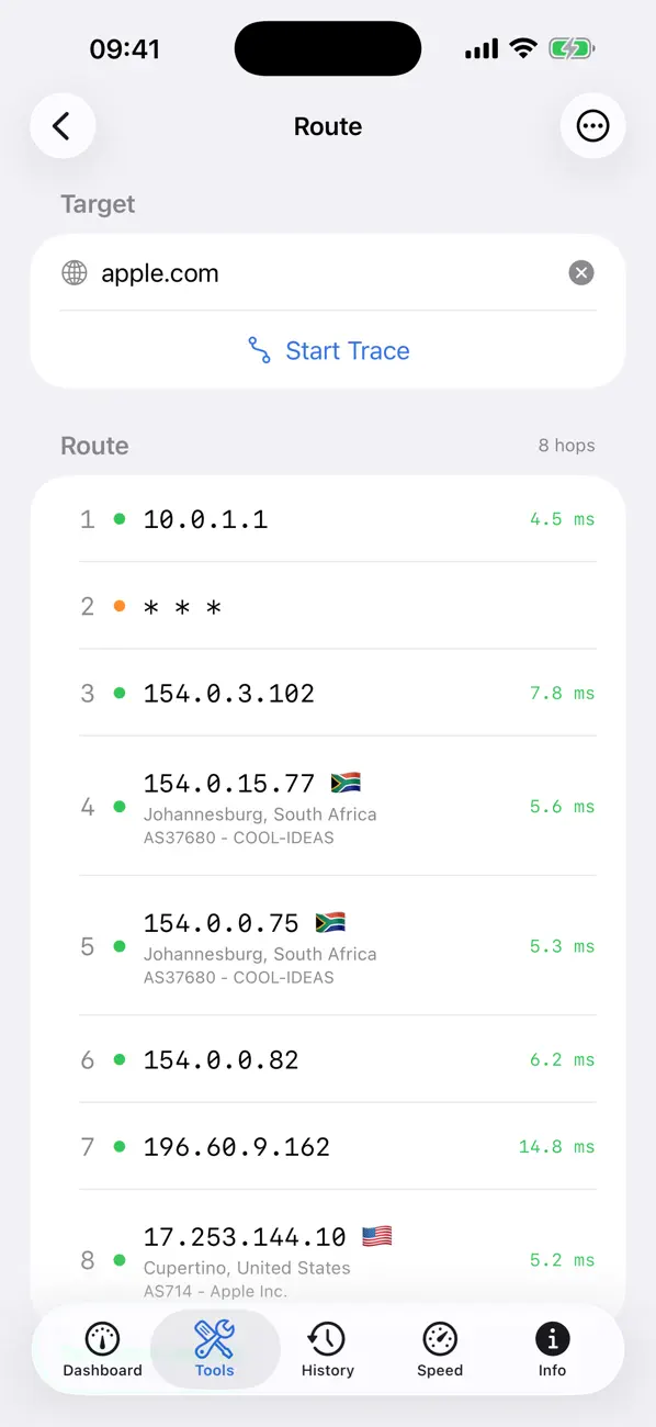 #5. PingKit - Network Tools (iOS) Ved: PAUL SNYMAN