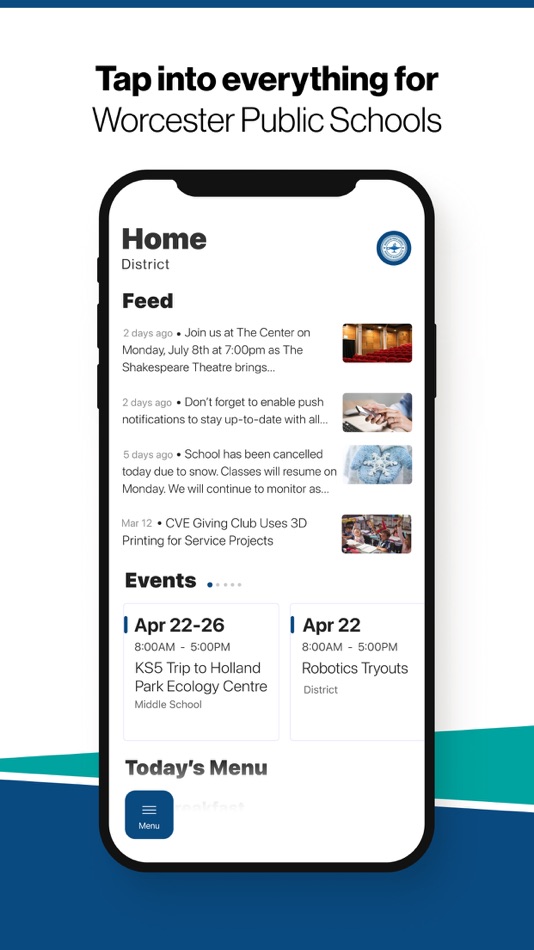 #1. Worcester Public Schools, MA (iOS) By: WORCESTER PUBLIC SCHOOLS