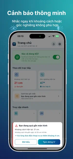 EyeGuard: Bảo vệ mắt & tư thế screenshot 3