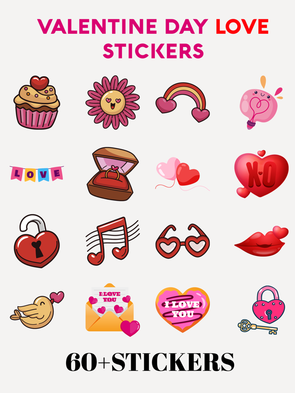 Screenshot #4 pour Valentine's Day Love Stickers!