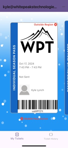WPT Ticketing Client Screenshot 1 of 2