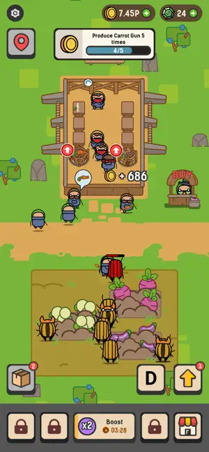 Farming Warriors: Idle TD screenshot 3