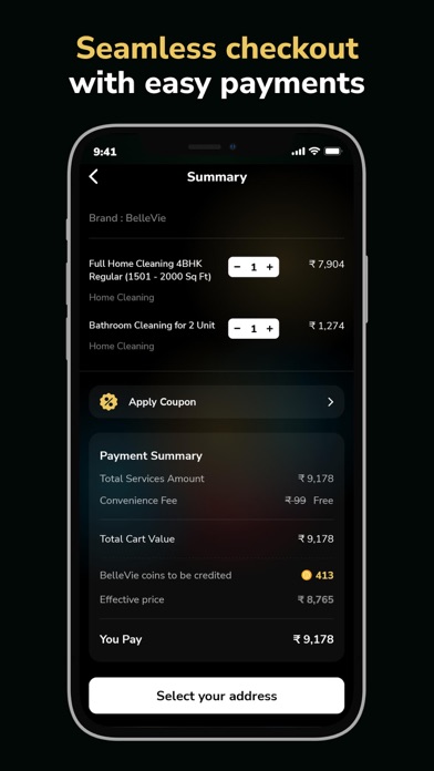 BelleVie Premium Lifestyle App Screenshot