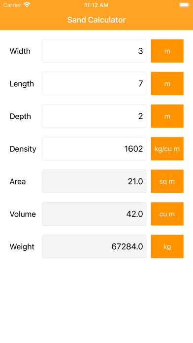 Screenshot #1 pour Sand Calculator