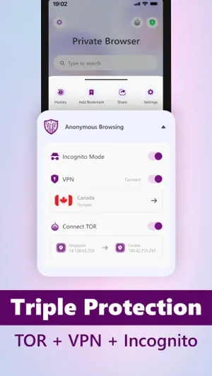 TOR Browser, Prosec Onion VPN screenshot 4