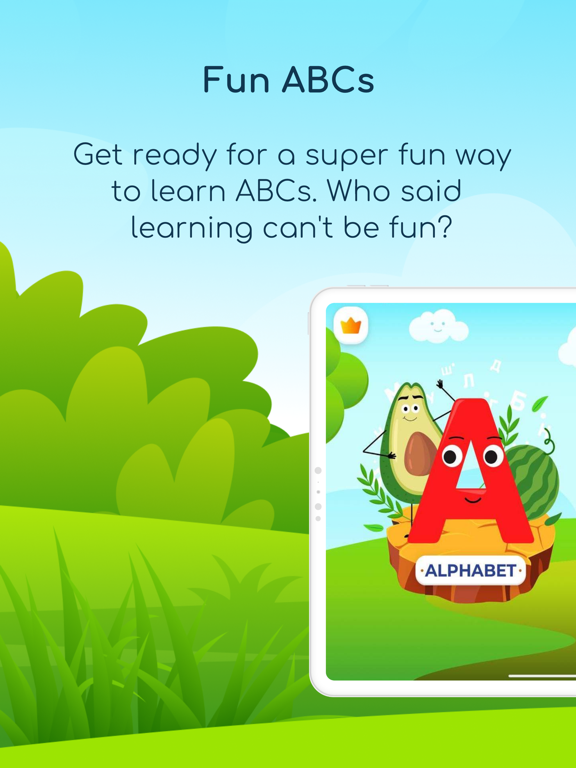 ABC. Learn Alphabet for Kids iPad screenshot 1 - Education app