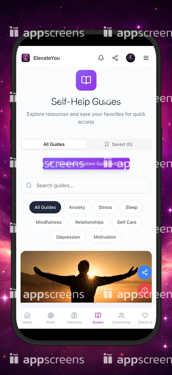 Screenshot #2 pour ElevateYou - Mental Wellbeing