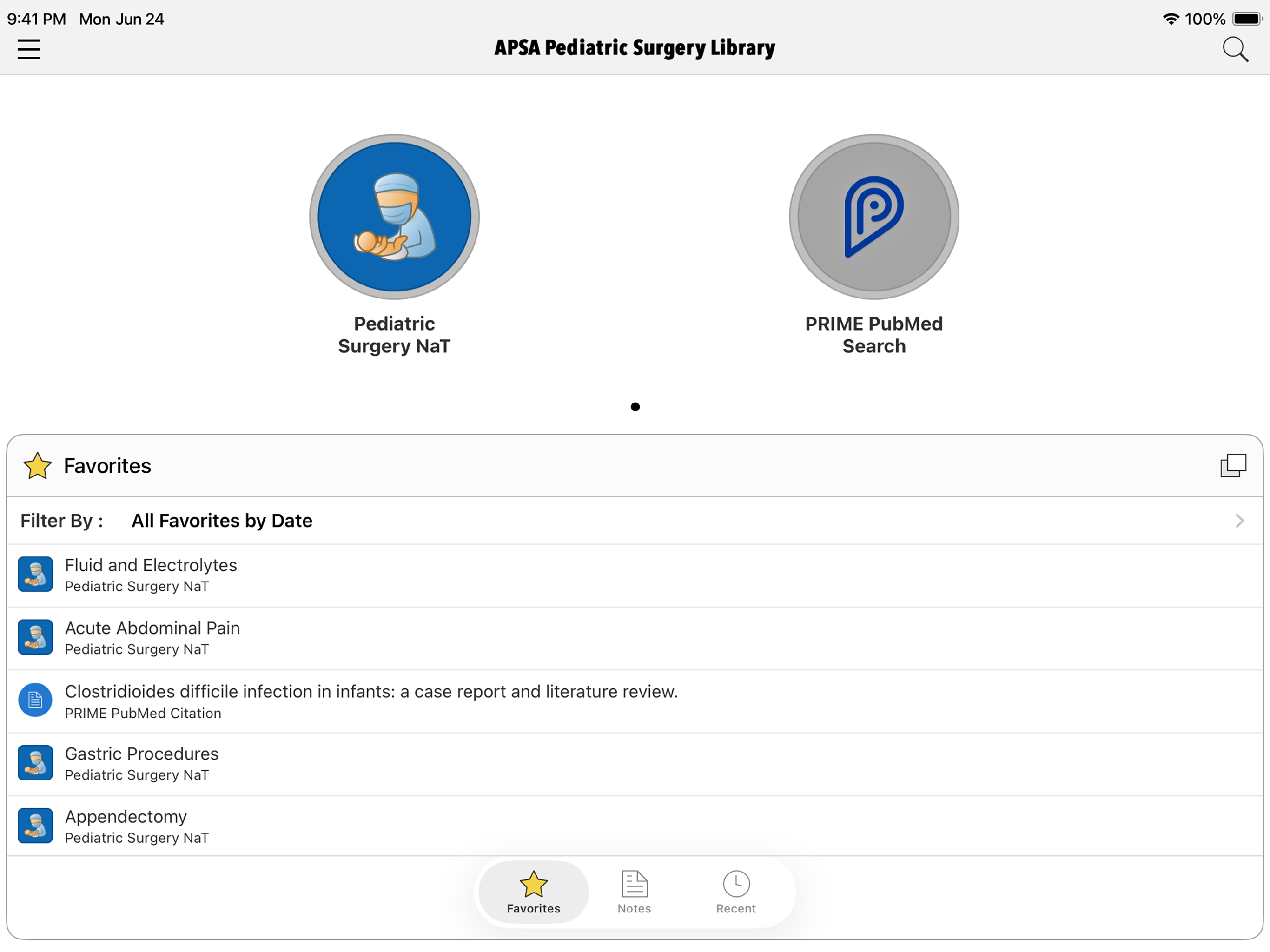 APSA Pediatric Surgery Library screenshot 6