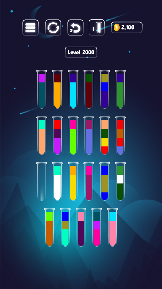 #3. Magic Sort : Color Sort Puzzle (iOS) By: Manitoo Games
