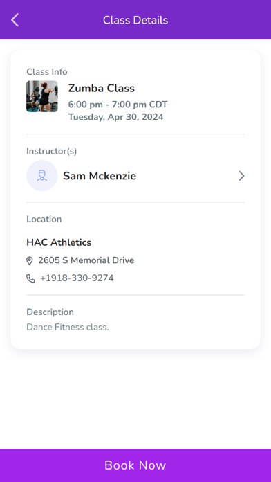 HAC Athletics Screenshot