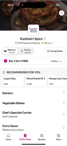Kashmiri Spice - Kingsway iPhone screenshot
