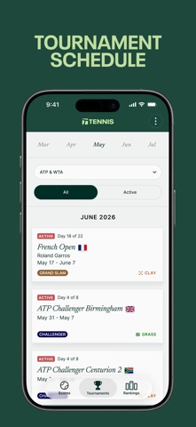 Tennis - Live Scores iPhone screenshot 2