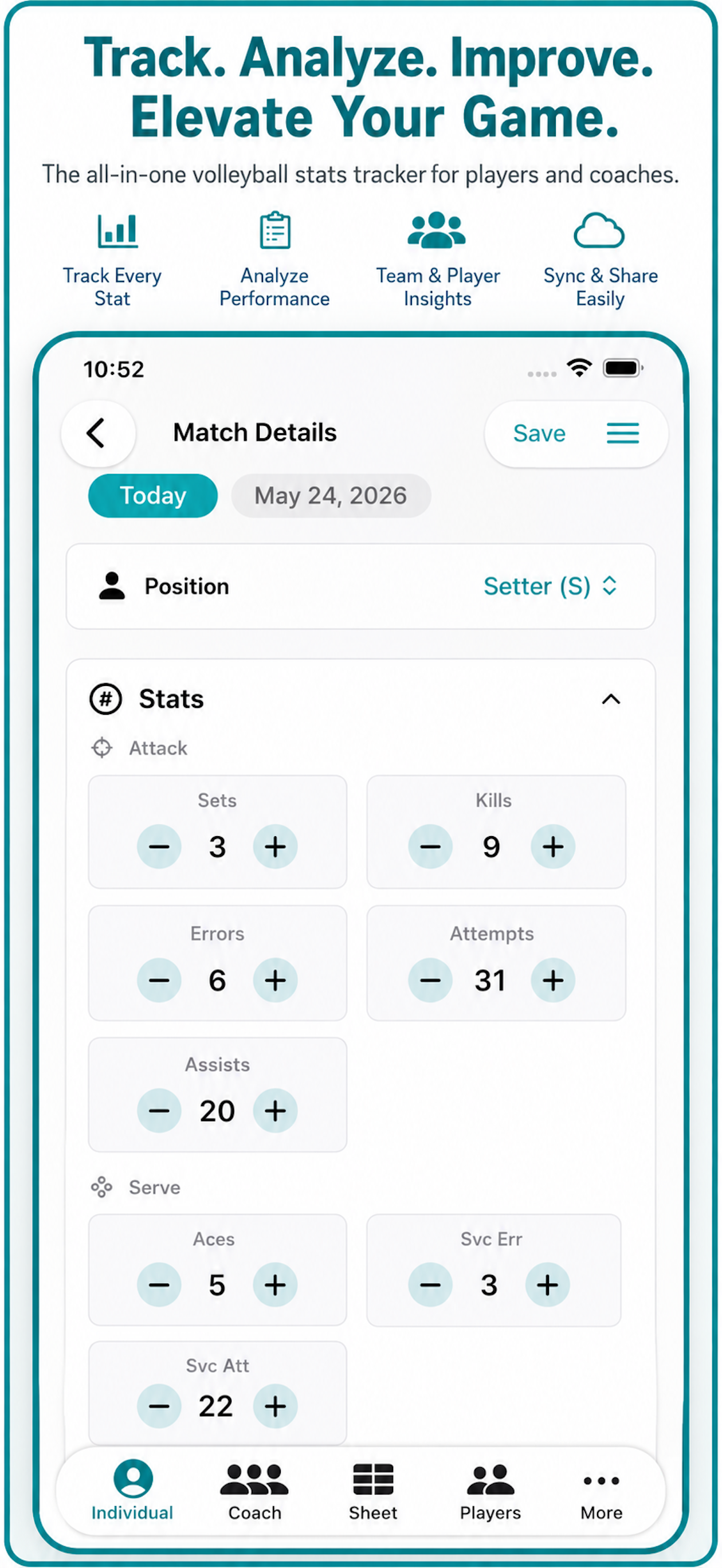 Volleyball+ Stats & Scorebook screenshot 5