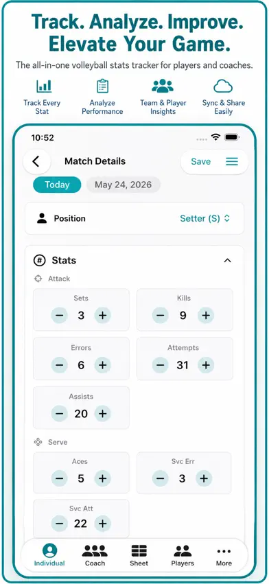 Volleyball+ Stats & Scorebook screenshot 4