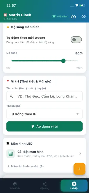 Matrix Clock - Cài đồng hồ screenshot 3