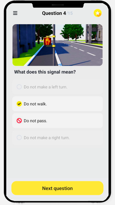 Texas DMV Driving Test Permit Screenshot