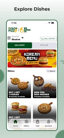 Fusion Pizza x Big Burger Co screenshot