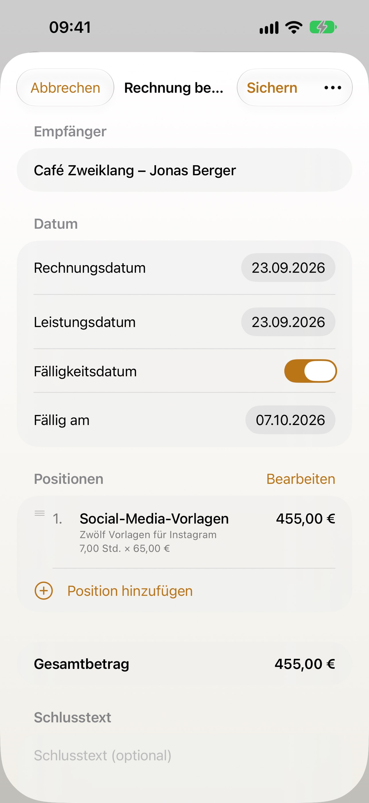 Screenshot 2 of LeanInvoice