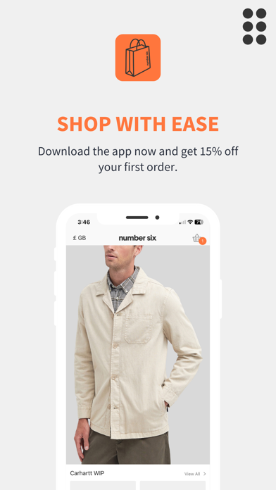 Number Six - Casual Menswear Screenshot