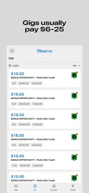 Observa: Earn Money From Gigs screenshot 3