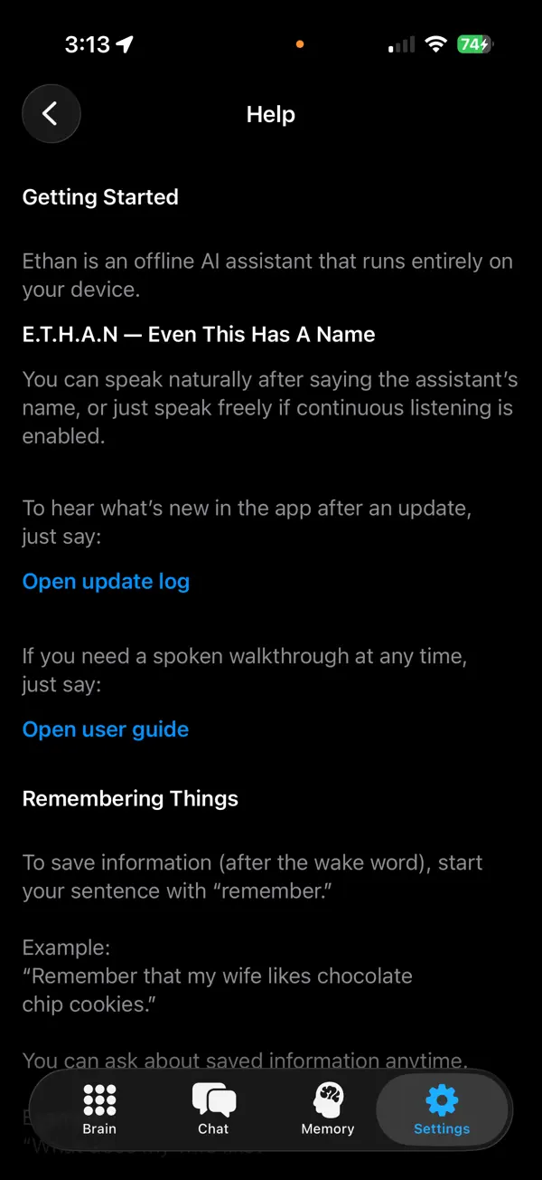 Screenshot #3 pour Ethan AI Assistant