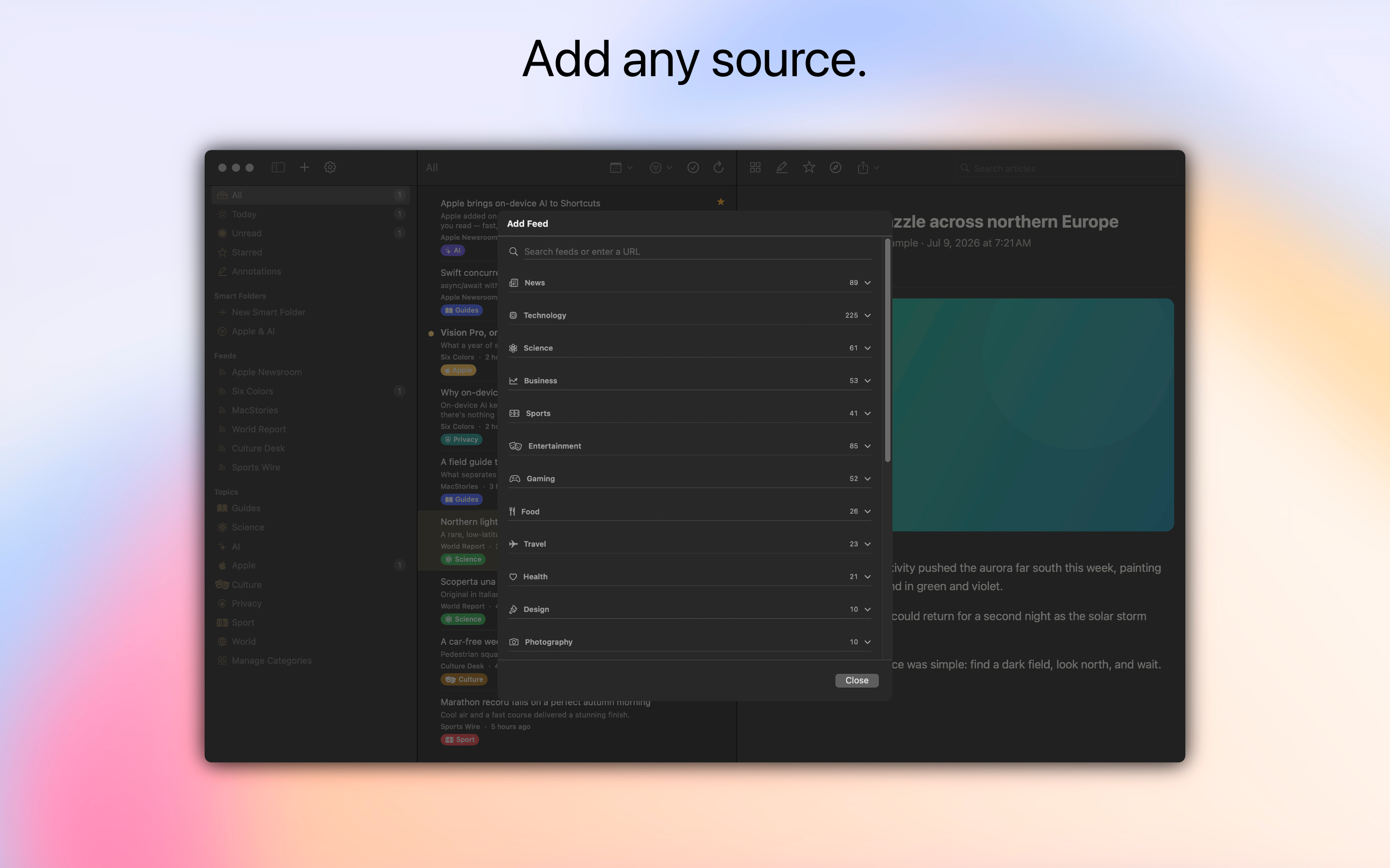 FeedMuse - RSS News Reader screenshot 22