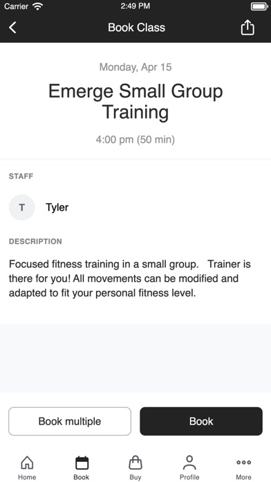 Emerge Fitness Training Screenshot