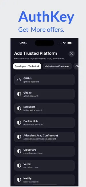 AuthKey&iCloud 2FA screenshot 3