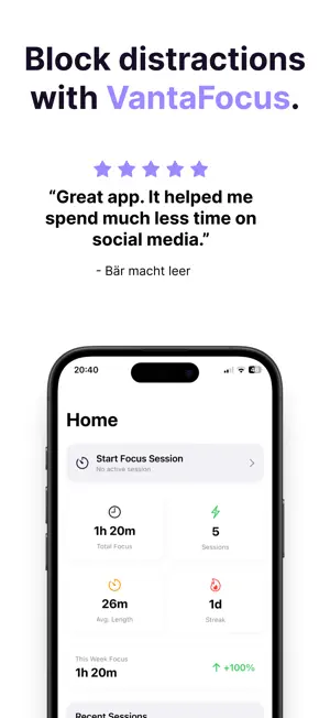 VantaFocus: NFC App Blocker screenshot 1