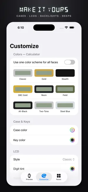 LCD-84 — Retro Watch & Calc screenshot 3