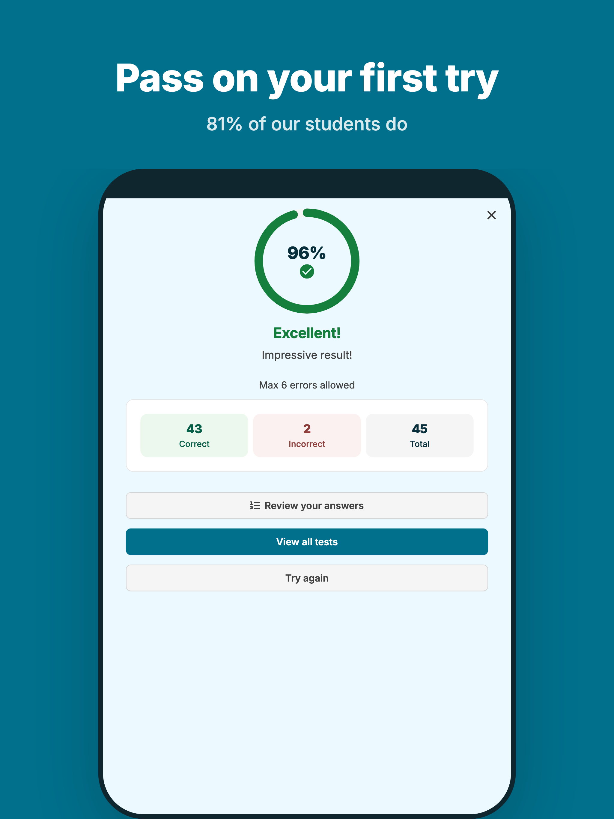 Prøve.no - Theory Test screenshot 8
