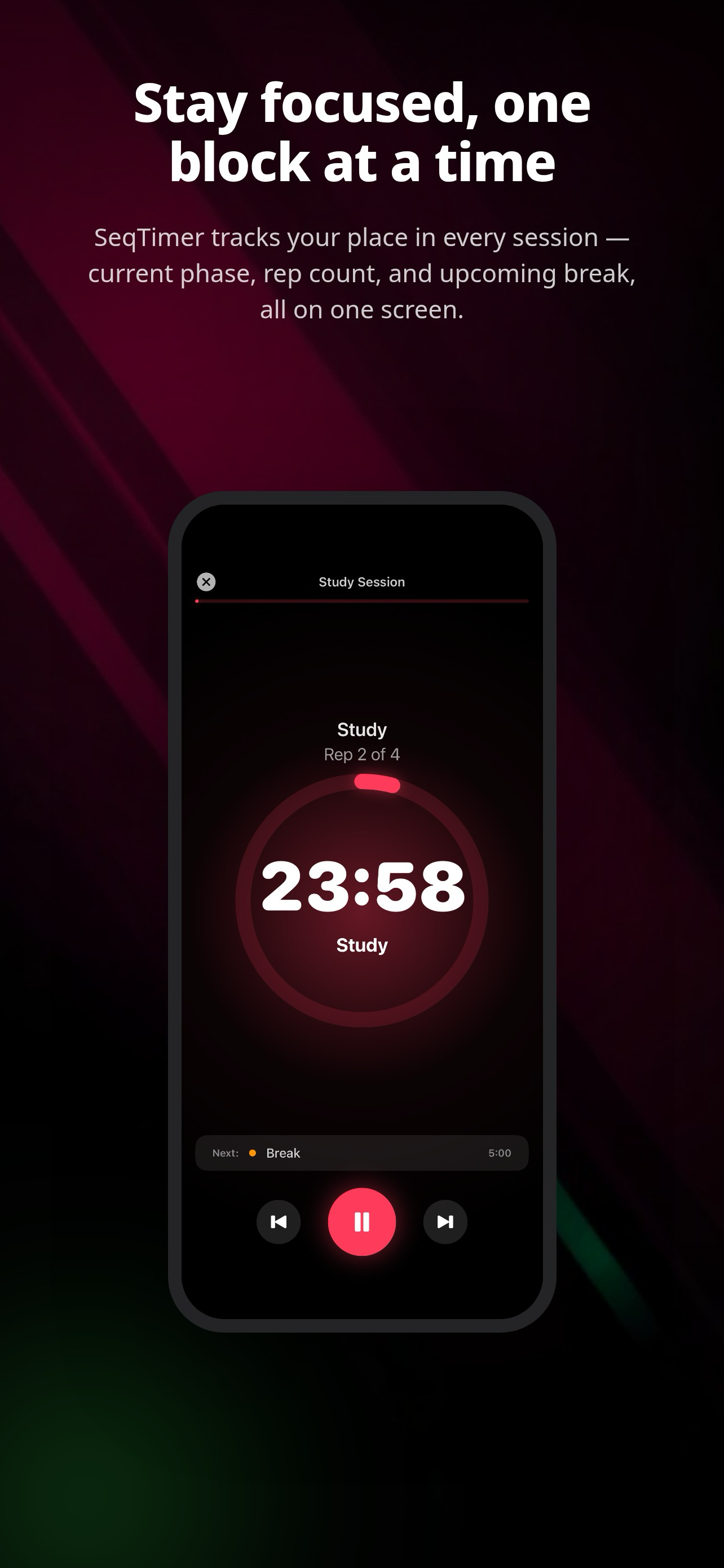 SeqTimer screenshot 3
