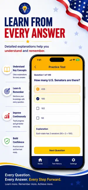 Civics Test: Citizenship Prep screenshot 3