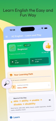 A2 English - Learn and Play screenshot