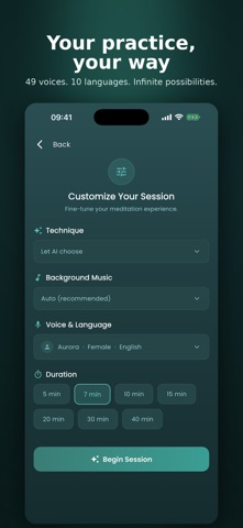 ELYND: AI Meditation & Calm iPhone screenshot