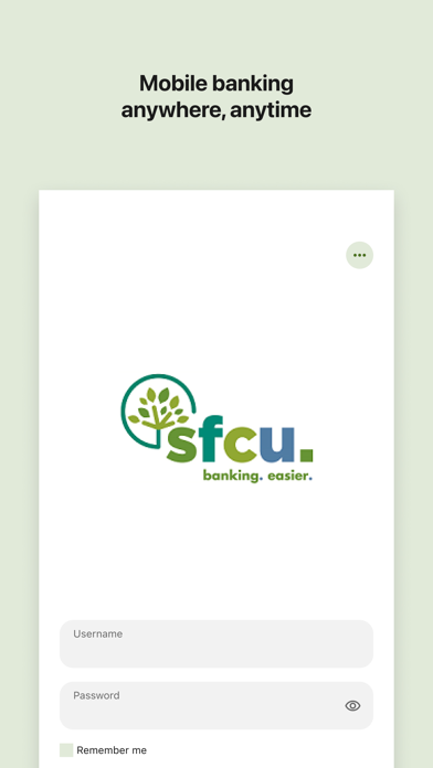 SFCU CU-Online Screenshot