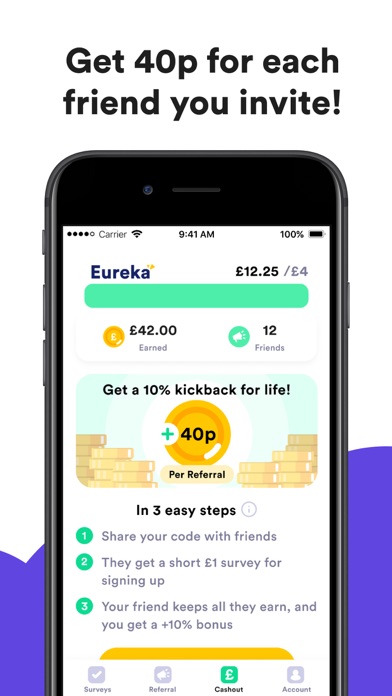 Eureka: Earn money for surveys