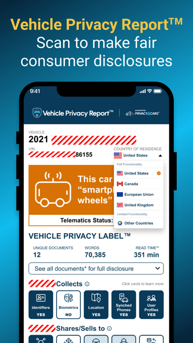 Privacy4Cars® for Business screenshot