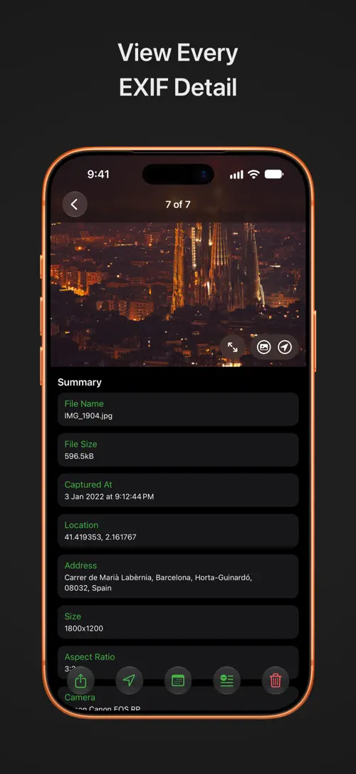 Captura de Exif Manager PRO 2