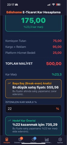 E-Ticaret Kar Hesaplayıcı screenshot