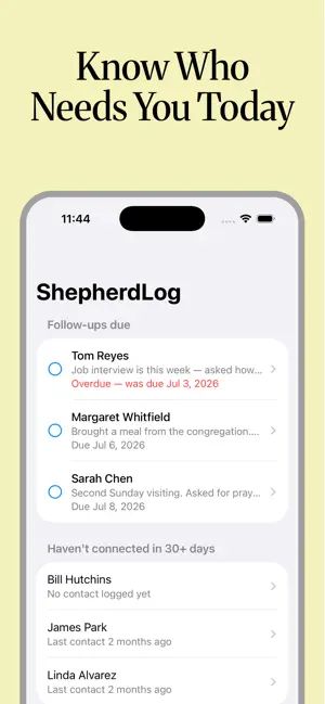 ShepherdLog - Pastoral Care screenshot 1