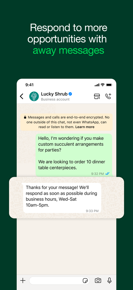WhatsApp Business screenshot 4