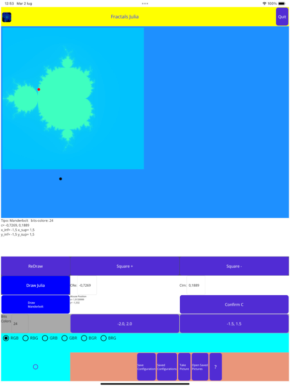 Screenshot #5 pour Fractals Julia