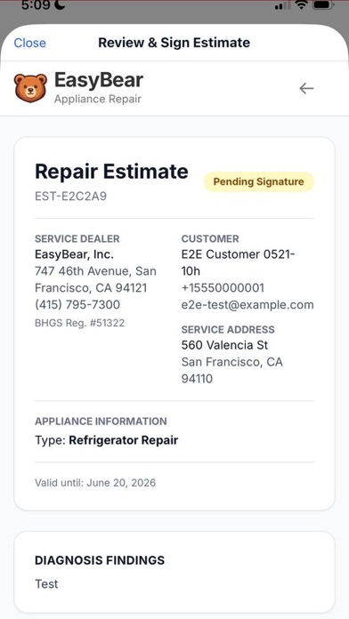 EasyBear Technician screenshot