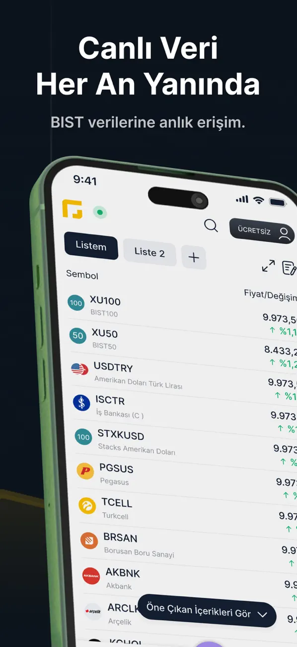 Screenshot #1 pour ForInvest: Borsa, Hisse, Altın