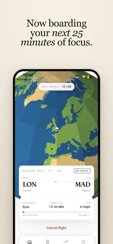 Pomodoro Timer - Focus Flight Screenshot 2 of 8