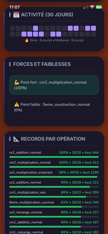 Calcul Mental Challenge iPhone screenshot